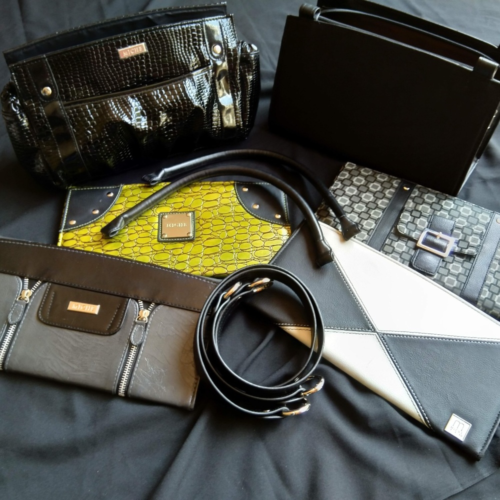 MICHE Classic Handbag Bundle - Black, White, Green
